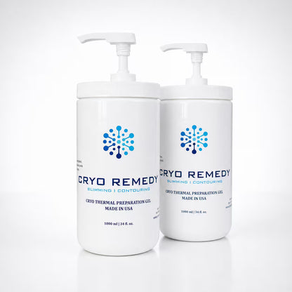 Cryo Conductive Gel with Hyaluronic Acid – 2 Pack | Professional Spa Cryo & RF Gel