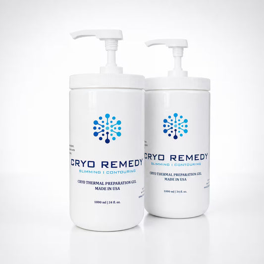 Cryo Conductive Gel with Hyaluronic Acid – 2 Pack | Professional Spa Cryo & RF Gel