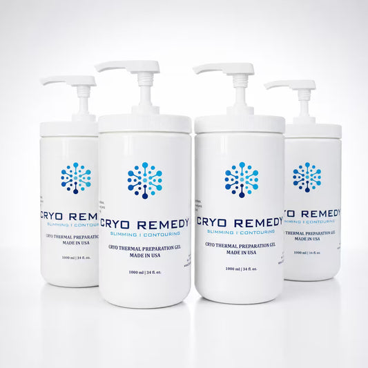 Cryo Conductive Gel with Hyaluronic Acid – 4 Pack | Professional Spa Cryo & RF Gel