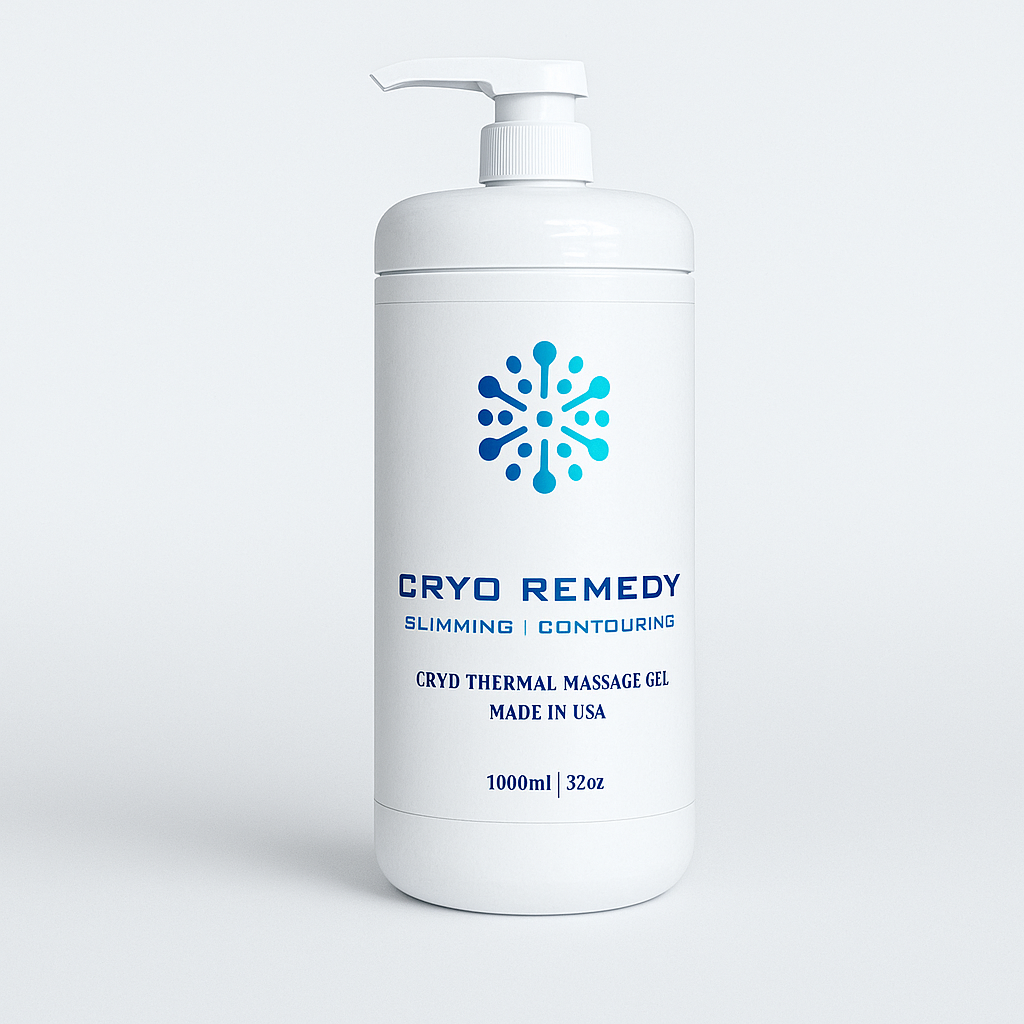 Cryo Conductive Gel with Hyaluronic Acid – Single Bottle  (Professional RF, Cryoskin & EMS Gel)