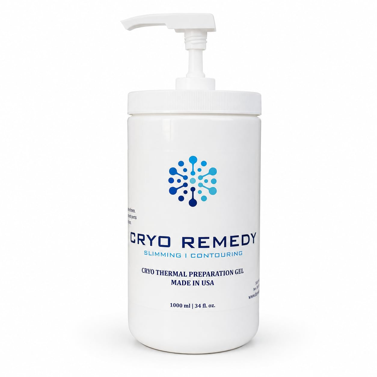 Cryo Conductive Gel with Hyaluronic Acid – Single Bottle  (Professional RF, Cryoskin & EMS Gel)